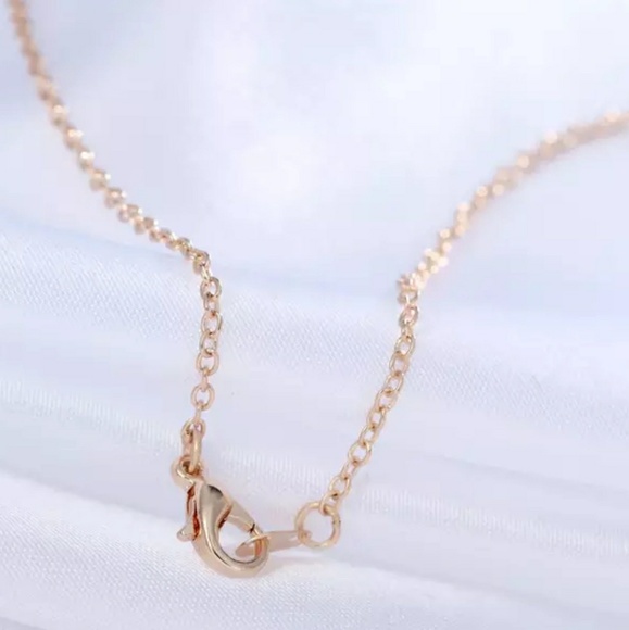 Gold Tone Single Horizontal Bar Necklace - Picture 3 of 5